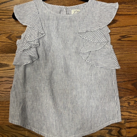 J. Crew Tops - JCREW chambray ruffle top